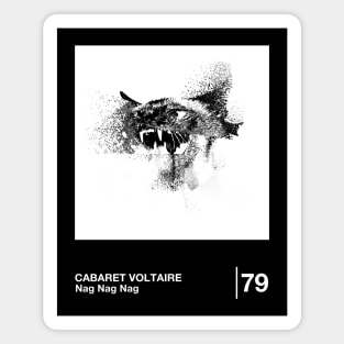 Cabaret Voltaire / Minimal Style Graphic Artwork Design Magnet